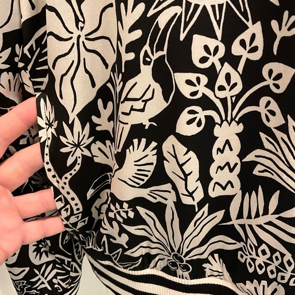 NWT$328 Johnny Was Workshop SMALL Silk Luciana Bomber Jacket - Picture 5 of 11